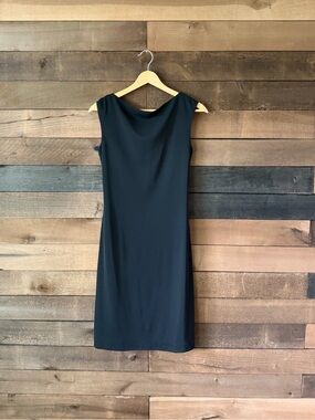 Laundry By Shelli Segal Black Cutout Tie Front Midi Dress Size 6
